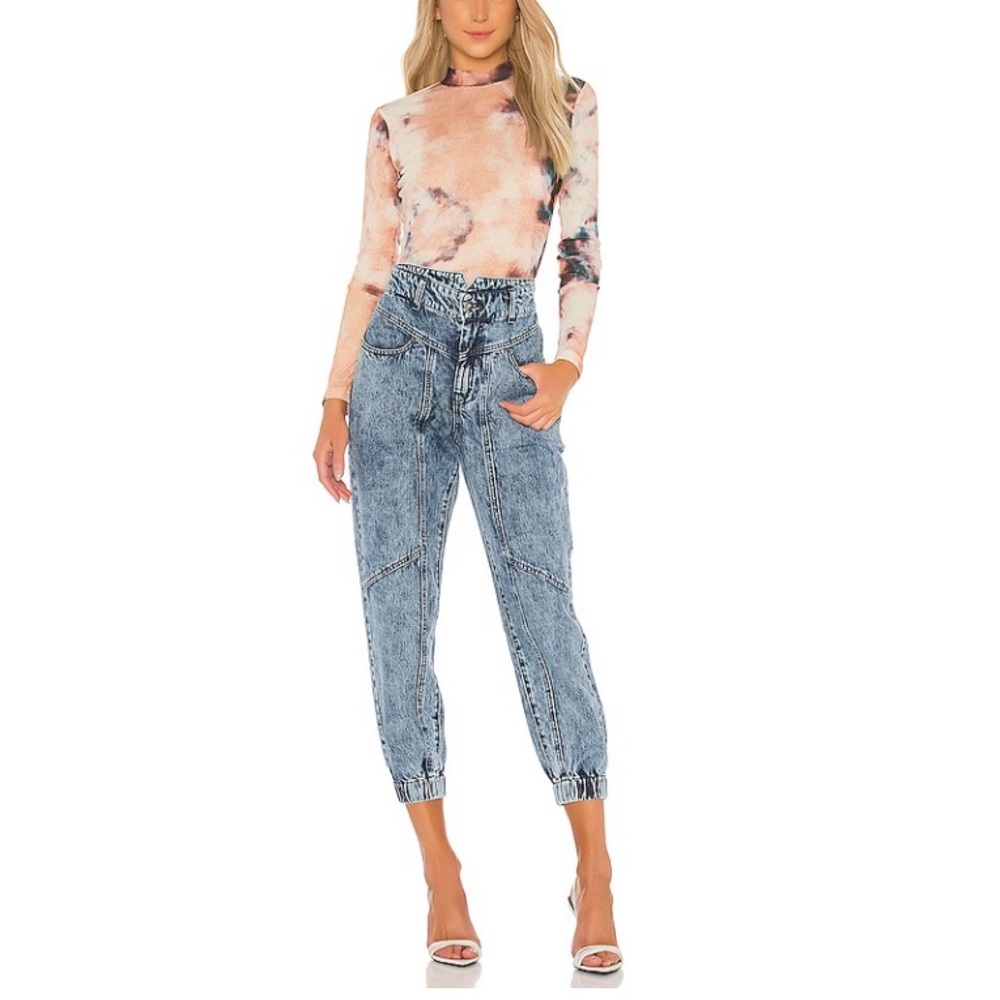 Women's Blue High-Waisted Jeans